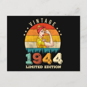 78 jaar oude vrouwen dag 1944  78e verjaardag briefkaart