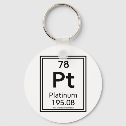 78 Platina Sleutelhanger (Voorkant)