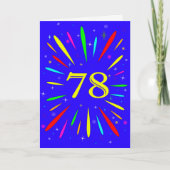 78e anniversaire carte d'explosion (Devant)