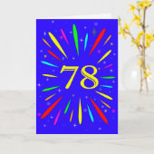 78e anniversaire carte d'explosion (Fleur jaune)