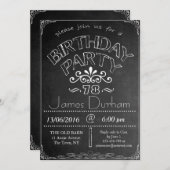 78e Invitation à la fête d'anniversaire de Chalkbo (Devant / Derrière)