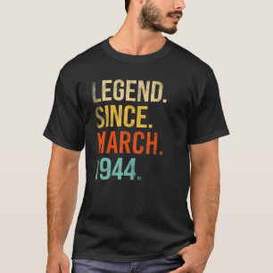 78e verjaardag 78 jaar oude legering sinds maart 1 t-shirt