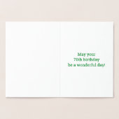 78ème anniversaire : audacieux "78 ans !" Carte Go (Intérieur)