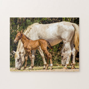 7985-Mama & Baby Wild Mustangs Puzzel