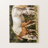 7985-Mama & Baby Wild Mustangs Puzzel (Verticaal)
