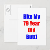 79 Bijt op mijn kont Briefkaart (Voorkant / Achterkant)
