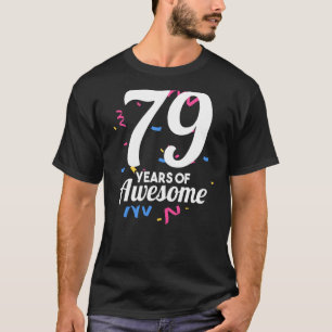 79 jaar Geweldige ouderdoms geboortejaar T-shirt