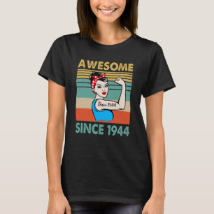 79 jaar Geweldige sinds 1944 79e verjaardag T-shirt