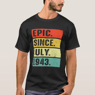 79 jaar oud episch sinds juli 1943 79e verjaardag t-shirt
