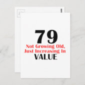 79 jaar oude design briefkaart (Voorkant / Achterkant)