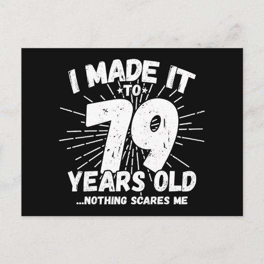 79 Jaar Oude Sarcastische Meme Leuke 79e Verjaarda Briefkaart (Voorkant)