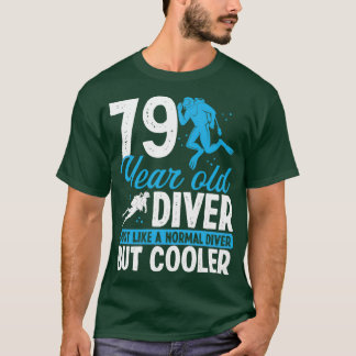 79 jaar Scuba Diving Diver Snorkel 79 verjaardag T-shirt