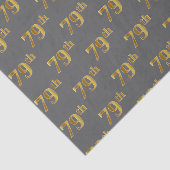 79e (79e) evenement grijs, Faux Gold Tissuepapier (Detail)