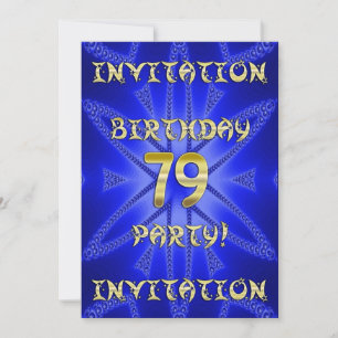 79e invitation à la fête d'anniversaire