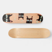 7 1/4-inch Mini Skateboard Rupydetequila Cats (Horizontaal)