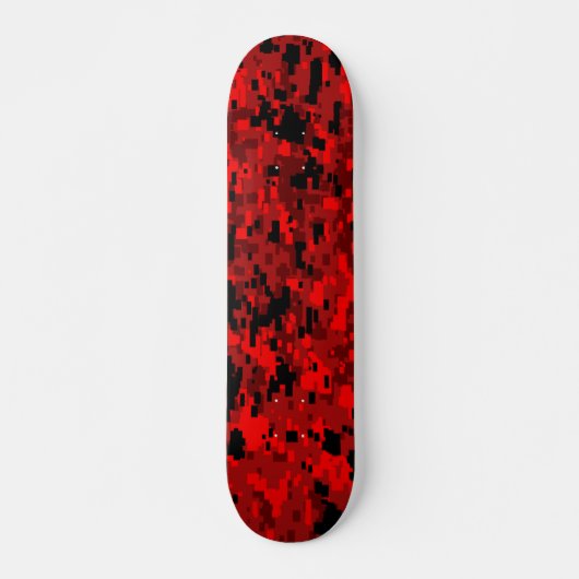 7 3/4 dek. Digitaal camo/rood Skateboard (Voorkant)