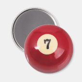 "7 Ball" zwembad bal ontwerp geschenken en product Magneet (Voorkant / Achterkant)