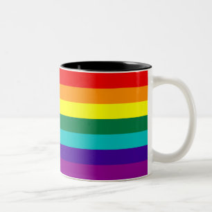 7 bandes Arc-en-ciel Gay pride Drapeau Mug
