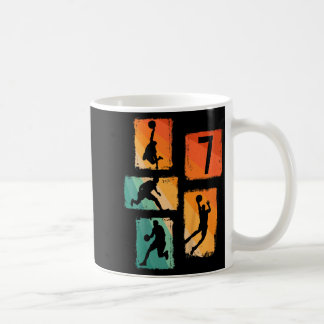 7 Basketbal 7e Oude Jaar Speler Basketbal Meme Koffiemok