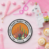 7 Beginselen van Kwanzaa Papieren Bordje (Feest)