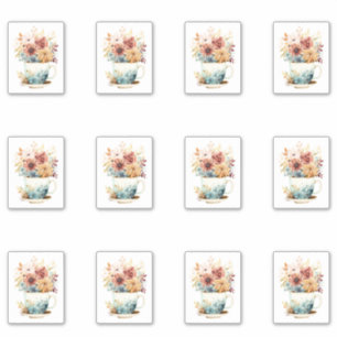 7 Beker van Bloemen Sticker