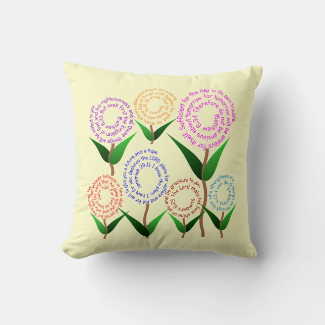 7 Bijbelverse piloot Kussen (Voorkant)