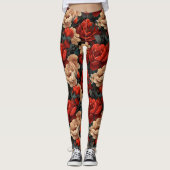 #7 Bloemen patroon Leggings (Voorkant)