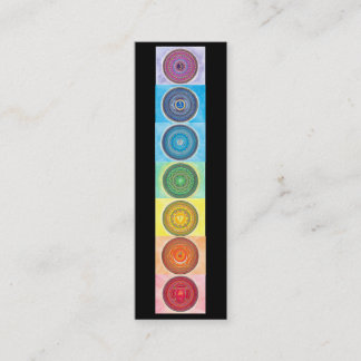 7 Chakra Mandala Mini Visitekaartjes