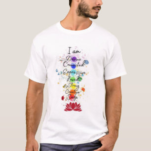 7 Chakra Signification T-Shirt - Lumière et élégan
