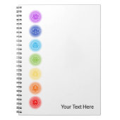 7 Chakra Symbolen Notitieboek (Voorkant)