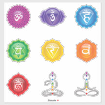 7 Chakra Symbolen Sticker #01