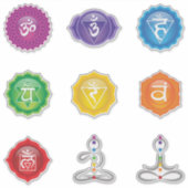 7 Chakra Symbolen Sticker #01 (Voorkant)