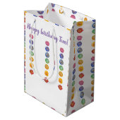 7 chakra waterverf kunst medium cadeauzakje (Achterkant Gekanteld)