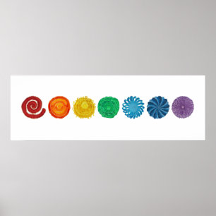 7 Chakras #1 Clearing Artwork Poster