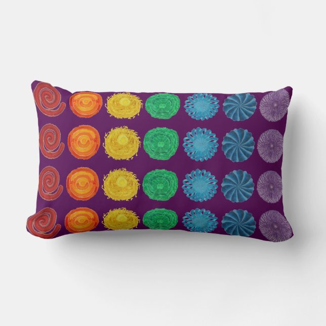 7 Chakras #1 Healing Artwork Kussen (Voorkant)