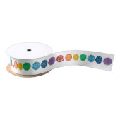 7 Chakras #1 Regenboogkleuren Lint (Spoel)