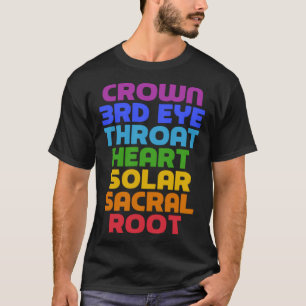 7 Chakras   Coole Yoga Spreuk T-shirt