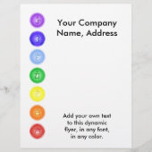 7 chakras dans un prospectus en ligne (Devant)
