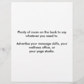 7 chakras dans un prospectus en ligne (Dos)