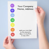 7 chakras dans un prospectus en ligne (main)