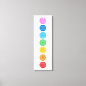 7 chakras en toile (Recto)