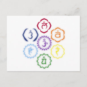 7 Chakras in een Cirkel Briefkaart