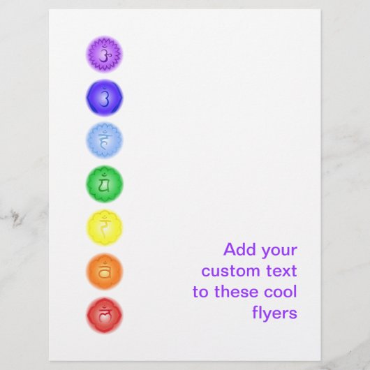 7 Chakras in een Line Flyer (Voorkant)