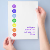7 Chakras in een Line Flyer (Hand)