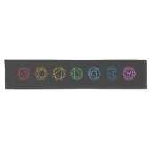 7 Chakras Short Table Runner Korte Tafelloper (Horizontaal)