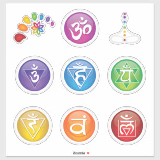 7 Chakra's Sticker 10 Set #05