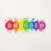 7 Chakra's Waterverf yogamat - wc01 (Voorkant (horizontaal))