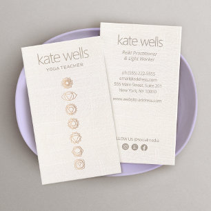 7 Chakras Yoga Docent Visitekaartje