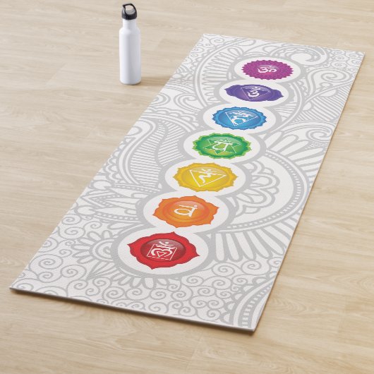 7 Chakra's Yoga Mat - 01pwb (In situ)