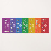 7 Chakras Yoga Poses Yoga Mat - 74mc (Voorkant (horizontaal))